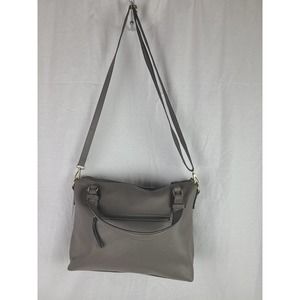 Jessica Simpson Purse Tan Suede and Leather Stripe